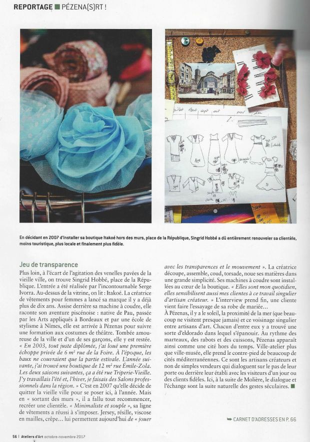 Atelier art de France Itakoé Singid Hobbé