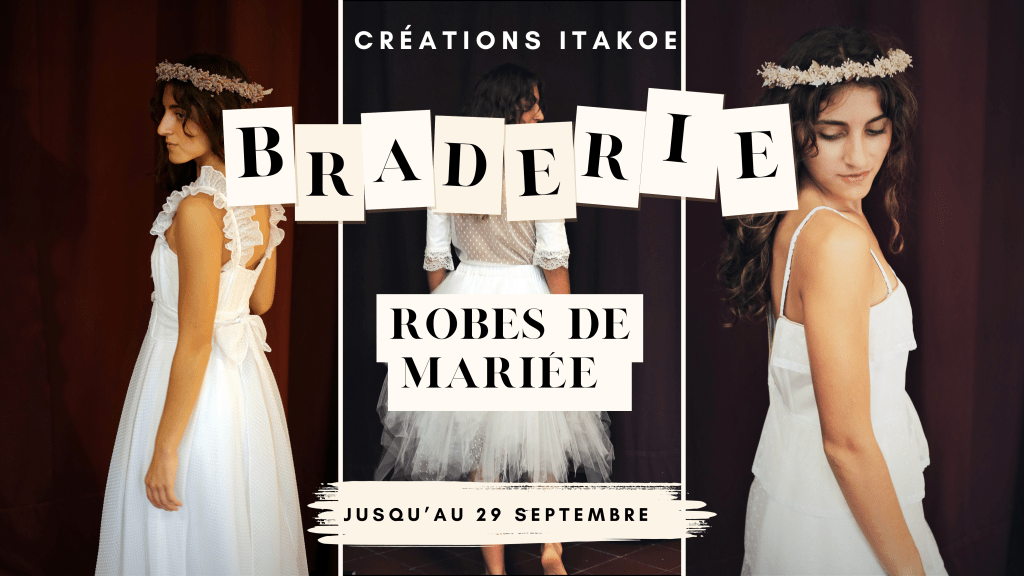 Braderie des robes de mariée, Itakoé, Pézenas, Hérault